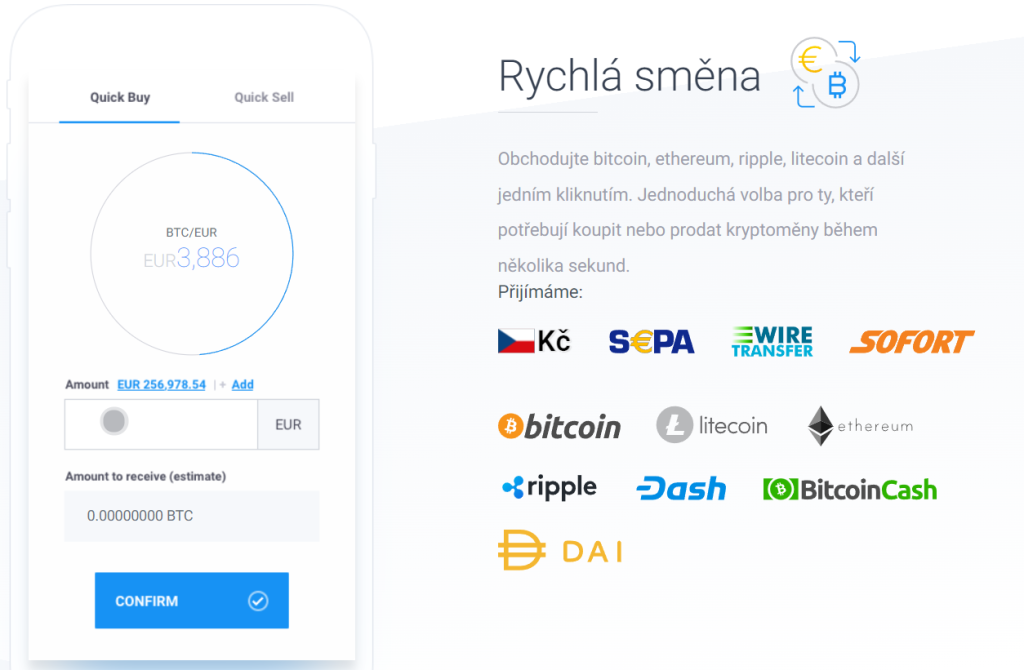 Coinmate webová platforma